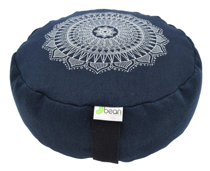Zafu Meditation Cushion - Hemp Mandala Design