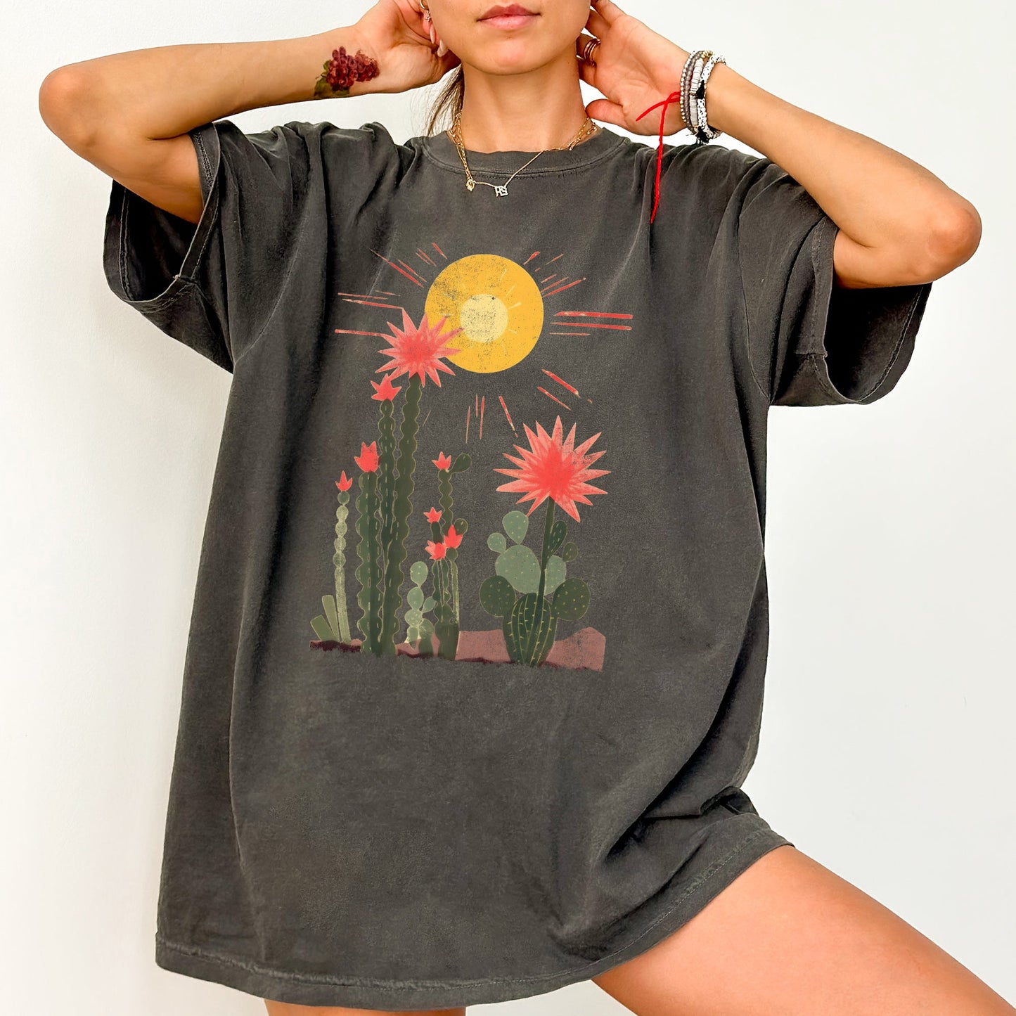 Desert Cactus, Sun Succulent, Western, Plants, Tshirt Comfort Colors T-Shirt