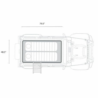 ÖVRLNDR 2P ROOF TOP TENT (Black)