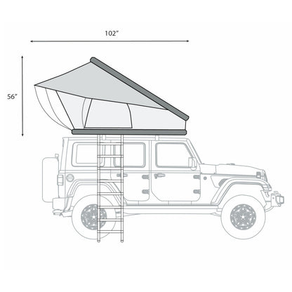 ÖVRLNDR 2P ROOF TOP TENT (Black)
