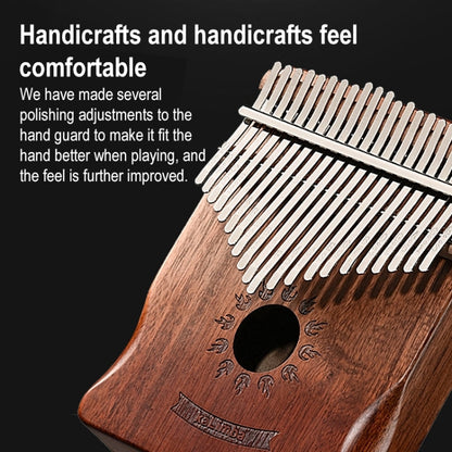 17 Tone Acacia Wood Thumb Piano Kalimba Musical Instruments(Coffee-Butterfly)