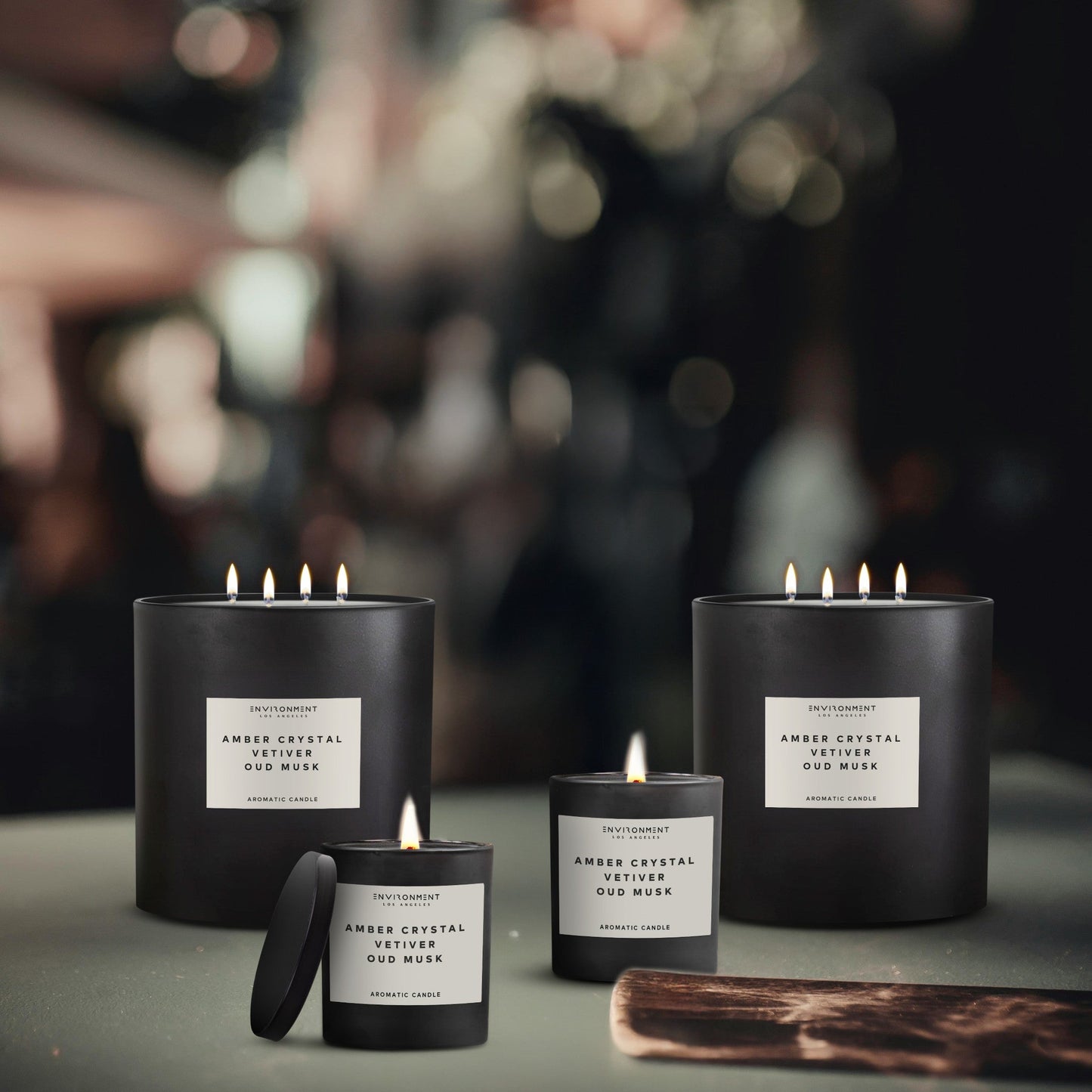 55oz Amber Crystal | Vetiver | Oud Musk Candle (Inspired by Baccarat Rouge 540®)
