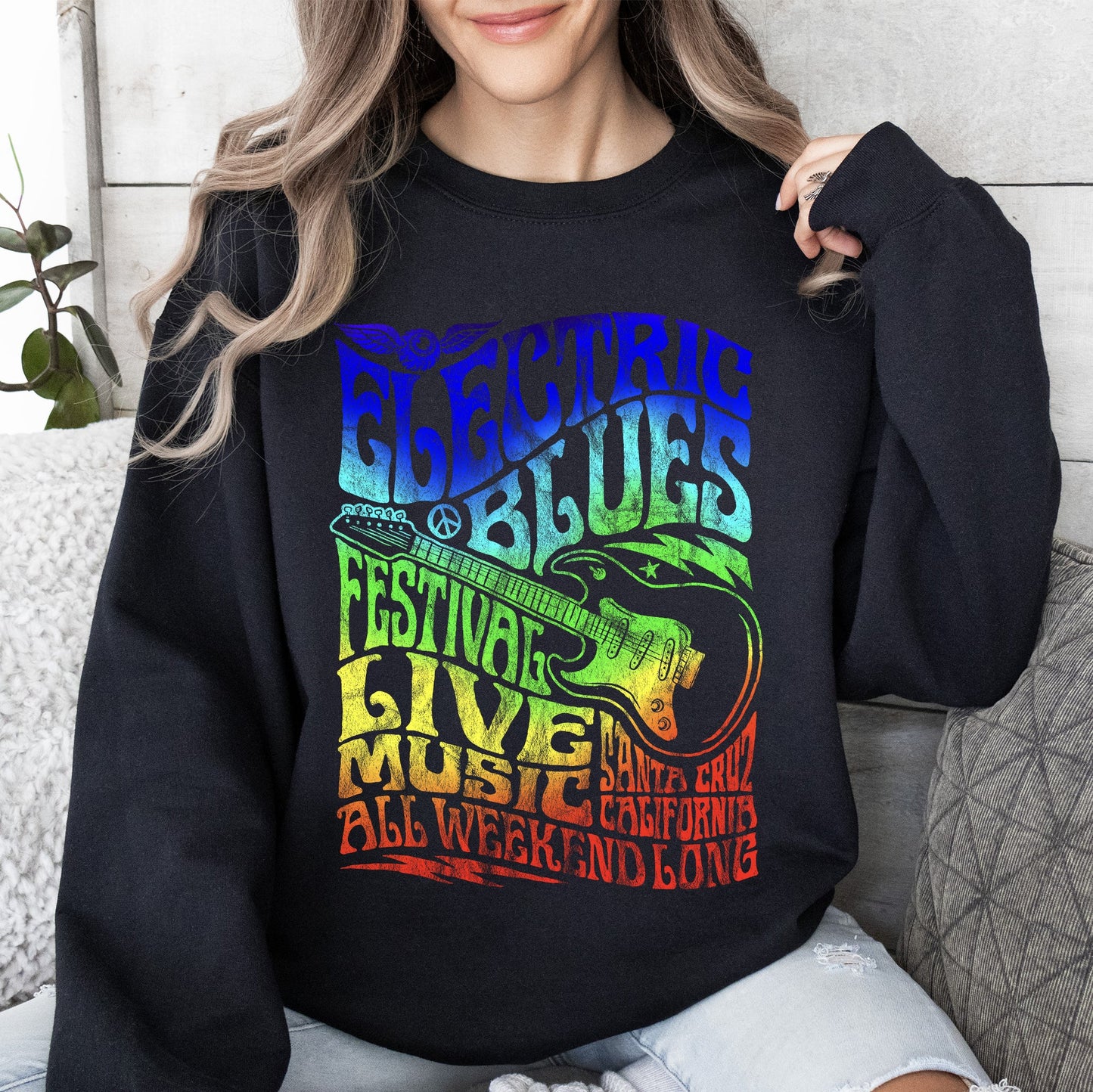 Electric Blues Festival, Concert Poster Sweatshirt