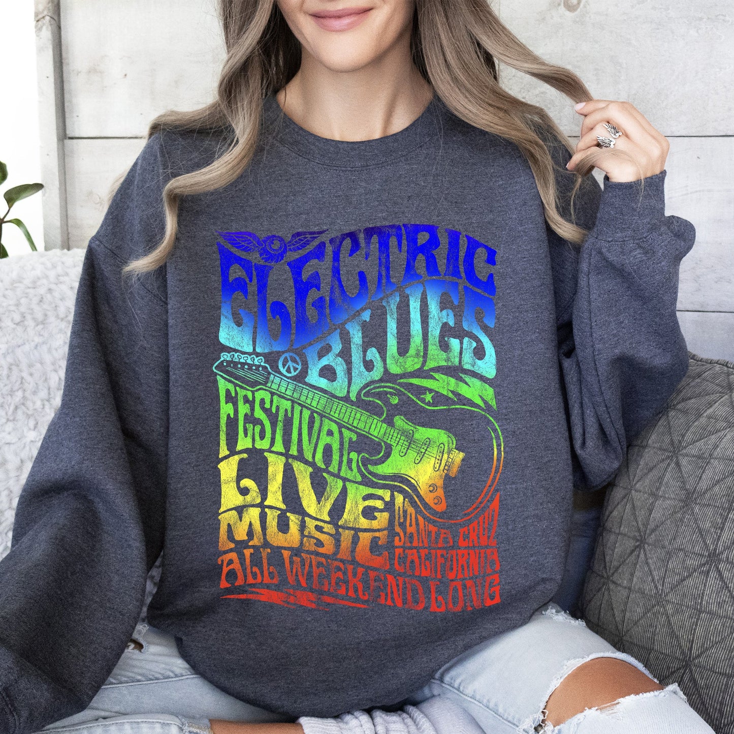 Electric Blues Festival, Concert Poster Sweatshirt