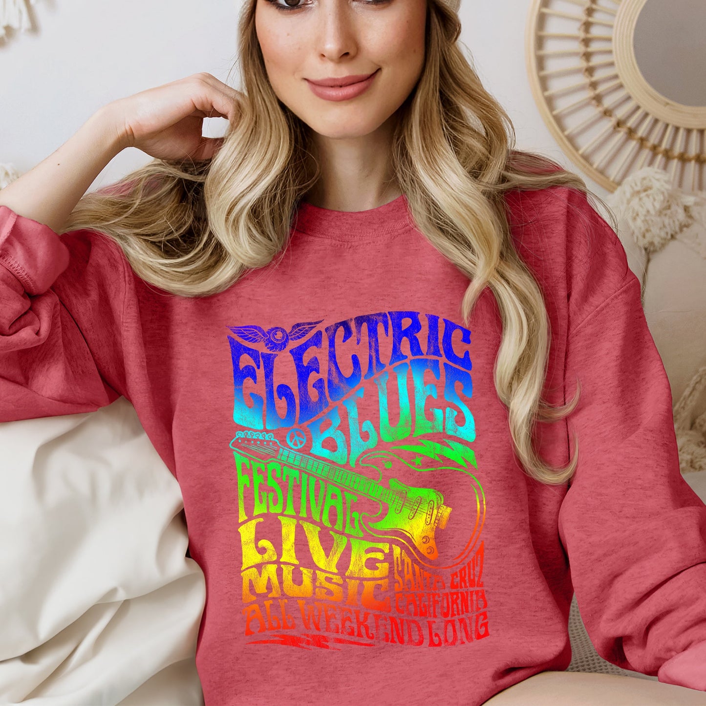 Electric Blues Festival, Concert Poster Sweatshirt
