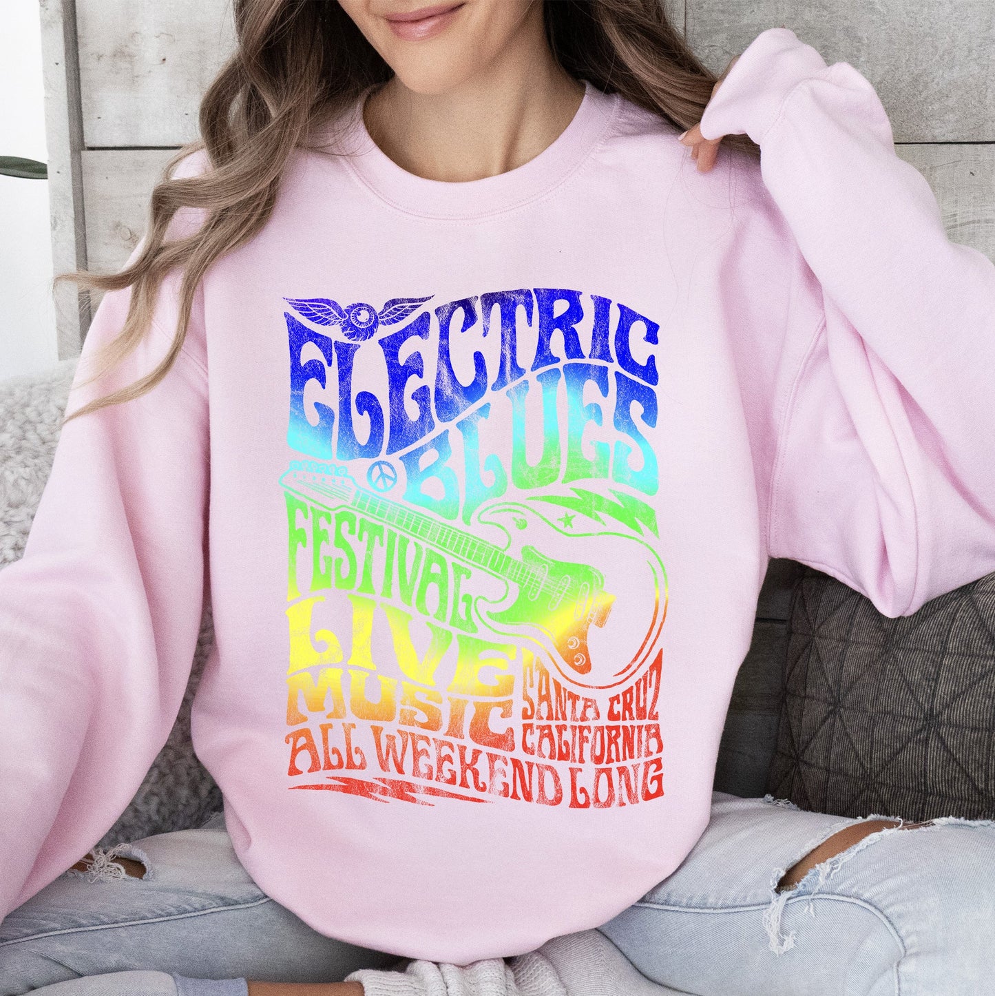 Electric Blues Festival, Concert Poster Sweatshirt