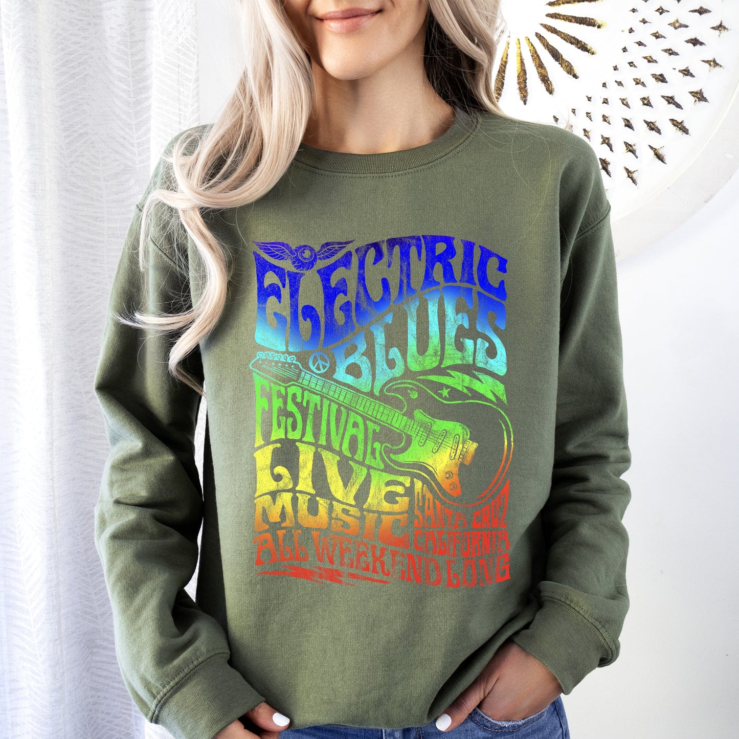 Electric Blues Festival, Concert Poster Sweatshirt