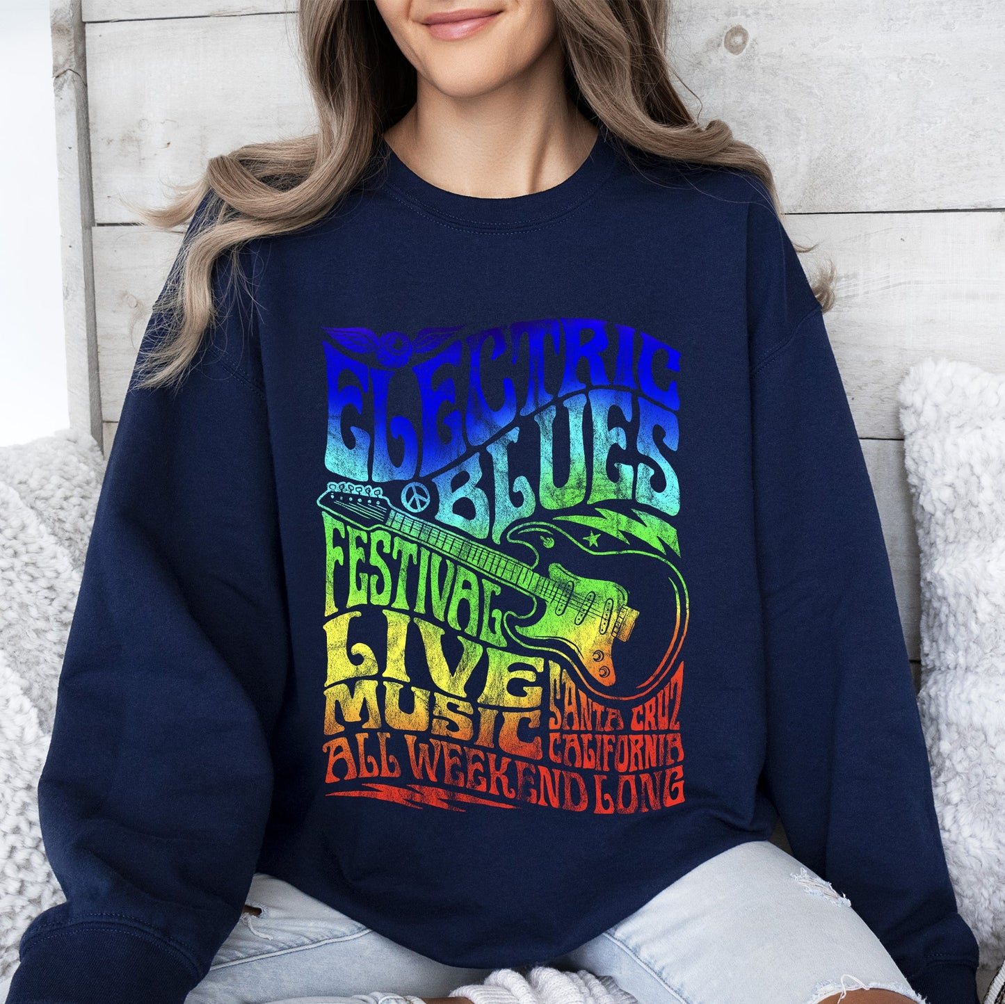 Electric Blues Festival, Concert Poster Sweatshirt
