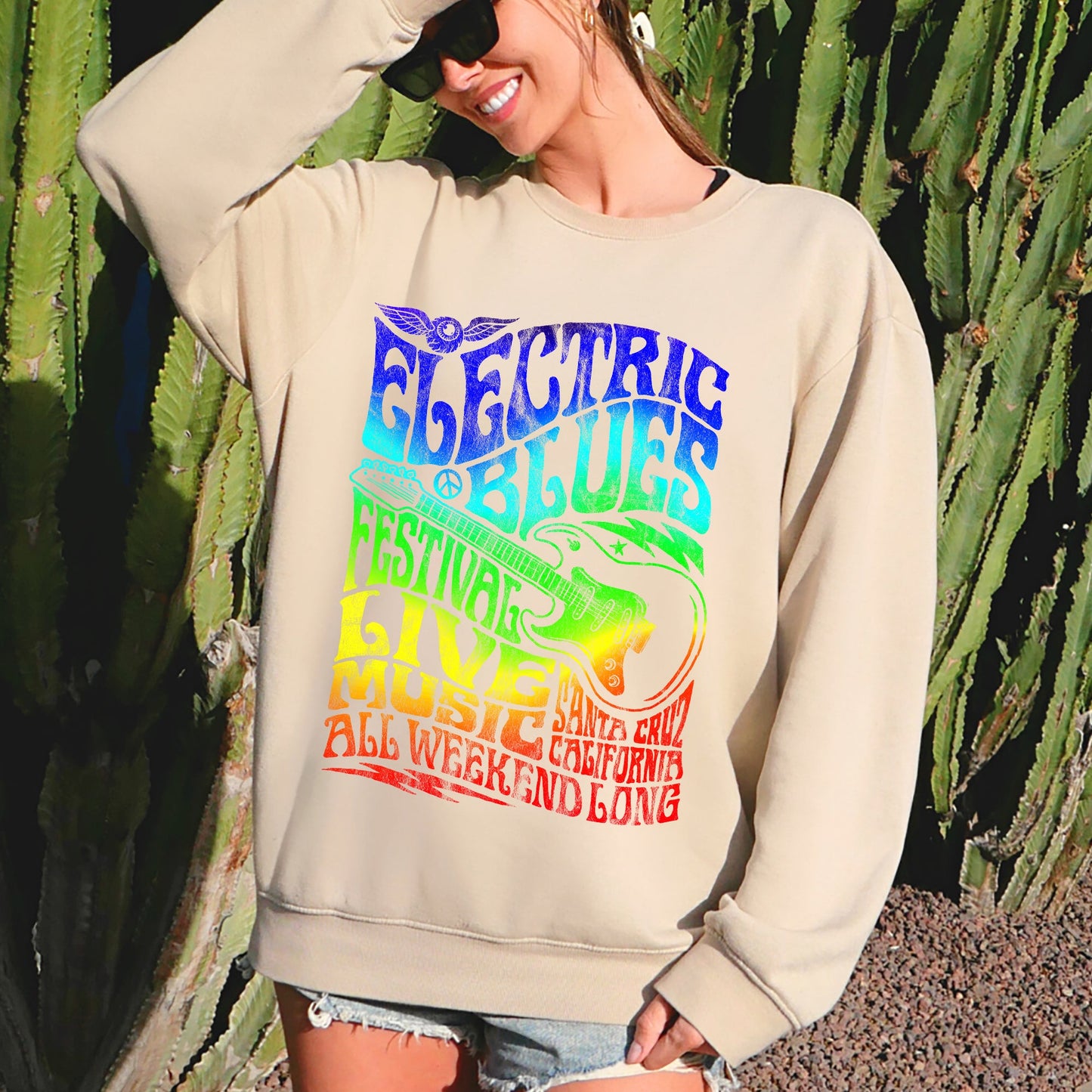 Electric Blues Festival, Concert Poster Sweatshirt