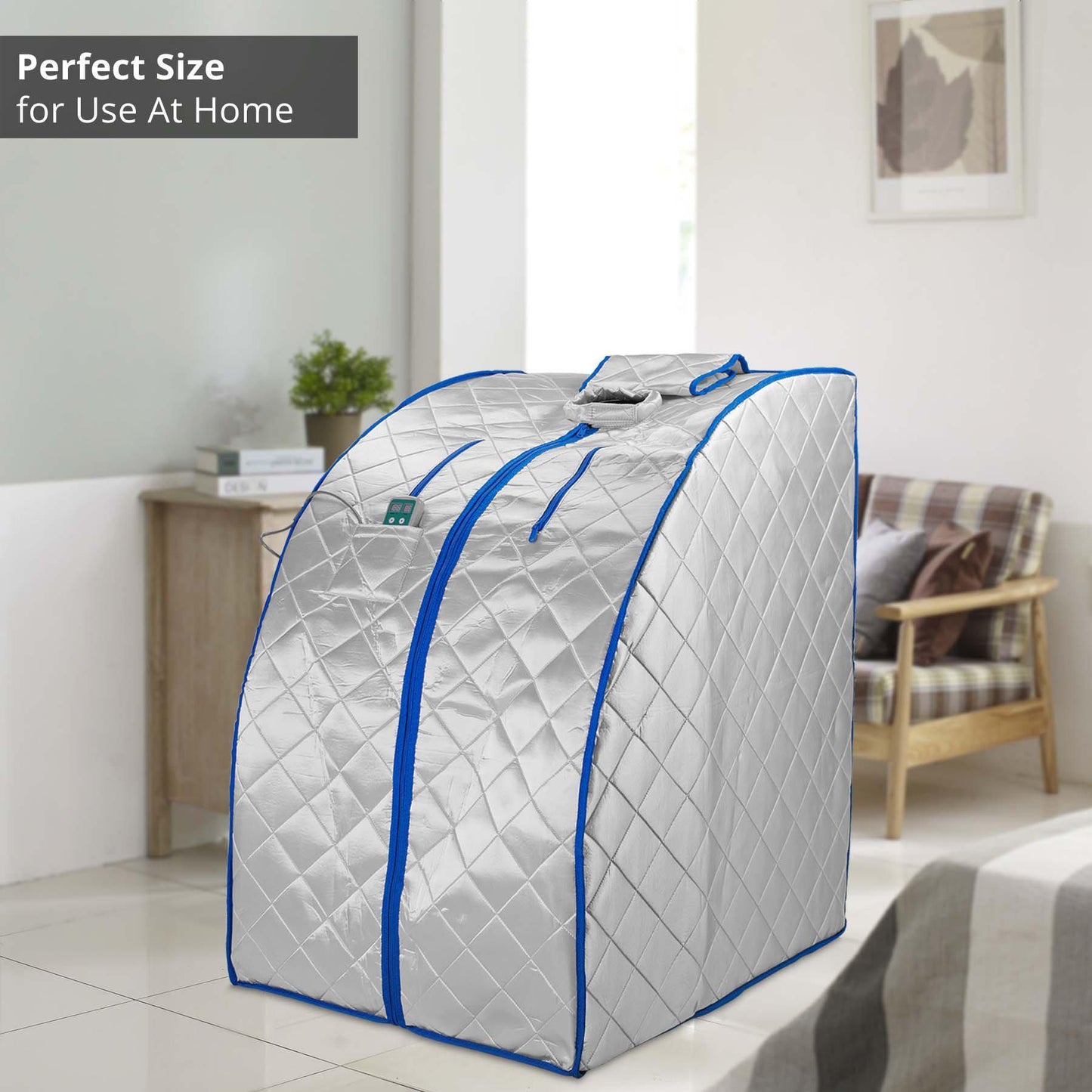 Infrared Heated Personal Sauna with Air Ionizer Generator, 5+ Temperature Levels & up to 30 minutes