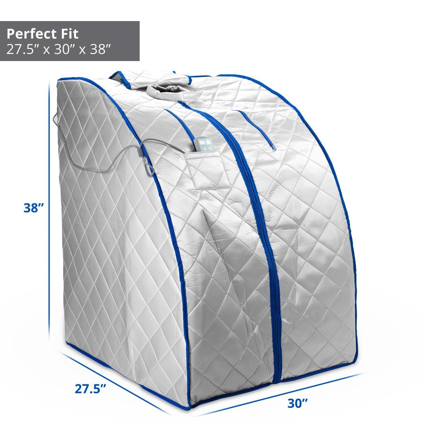Infrared Heated Personal Sauna with Air Ionizer Generator, 5+ Temperature Levels & up to 30 minutes