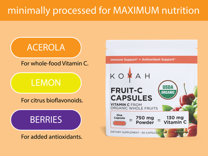 Organic Fruit-C Capsules