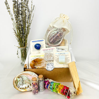 Gemini Crystal Set for Communication & Self Expression - Includes Aura Cleansing Kit