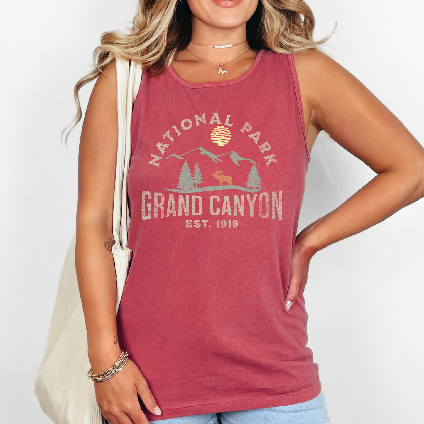 Grand Canyon National Park, Nature, Outdoors, Camping, Hiking Comfort Colors Tank Top