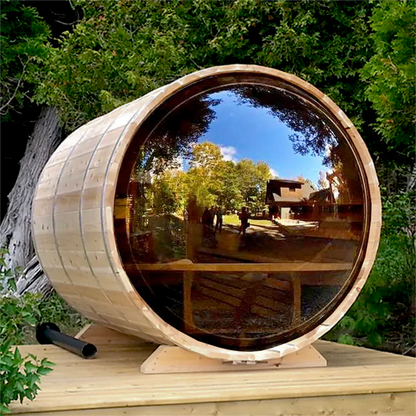 SAUNA EVOLUTION® Luxury Barrel Sauna Serenity Nature Air 4