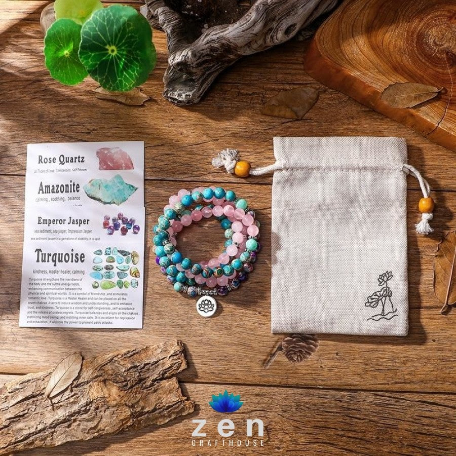 Charms Mixed Stones Mala | Vitality