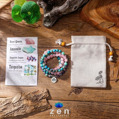 Charms Mixed Stones Mala | Vitality
