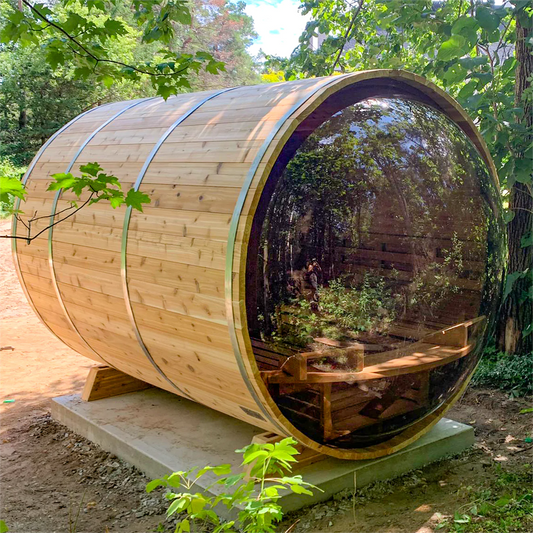 SAUNA EVOLUTION® Luxury Barrel Sauna Serenity Nature Air 4
