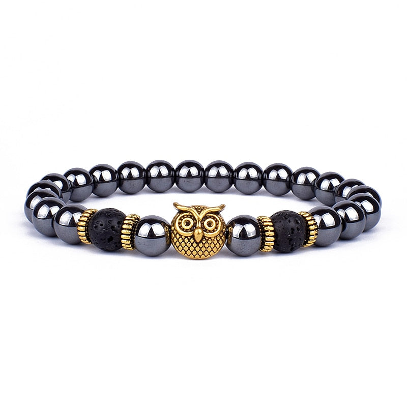 Stability & Protection Lava Hematite Bracelet