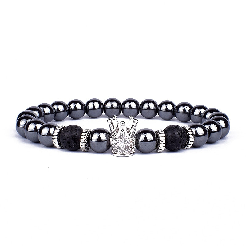 Stability & Protection Lava Hematite Bracelet