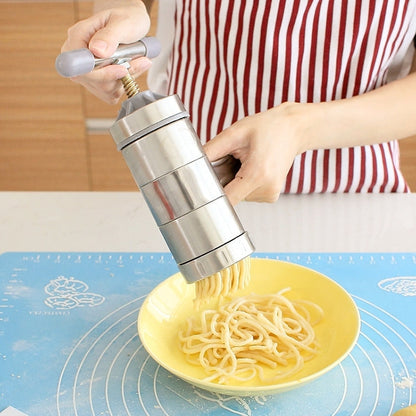 Household Stainless Steel Manual Pasta Machine Hand Pressure Noodle Machine Noodle Maker with 5 Models