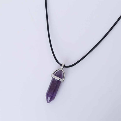 Hexagon Natural Stone Pendant [9 stone options]