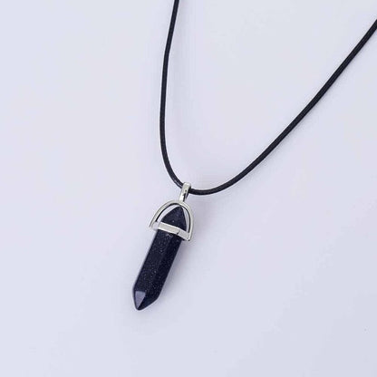 Hexagon Natural Stone Pendant [9 stone options]