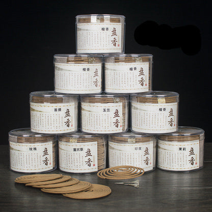 Natural Sandalwood Incense Coil - 7 Scents