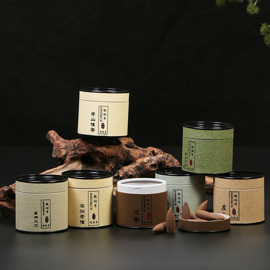 Natural Backflow Incense Cones - 7 Scents