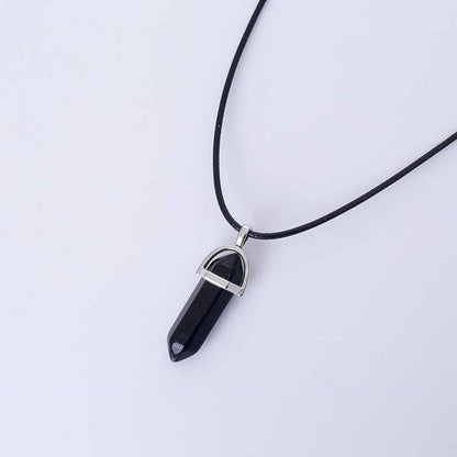 Hexagon Natural Stone Pendant [9 stone options]