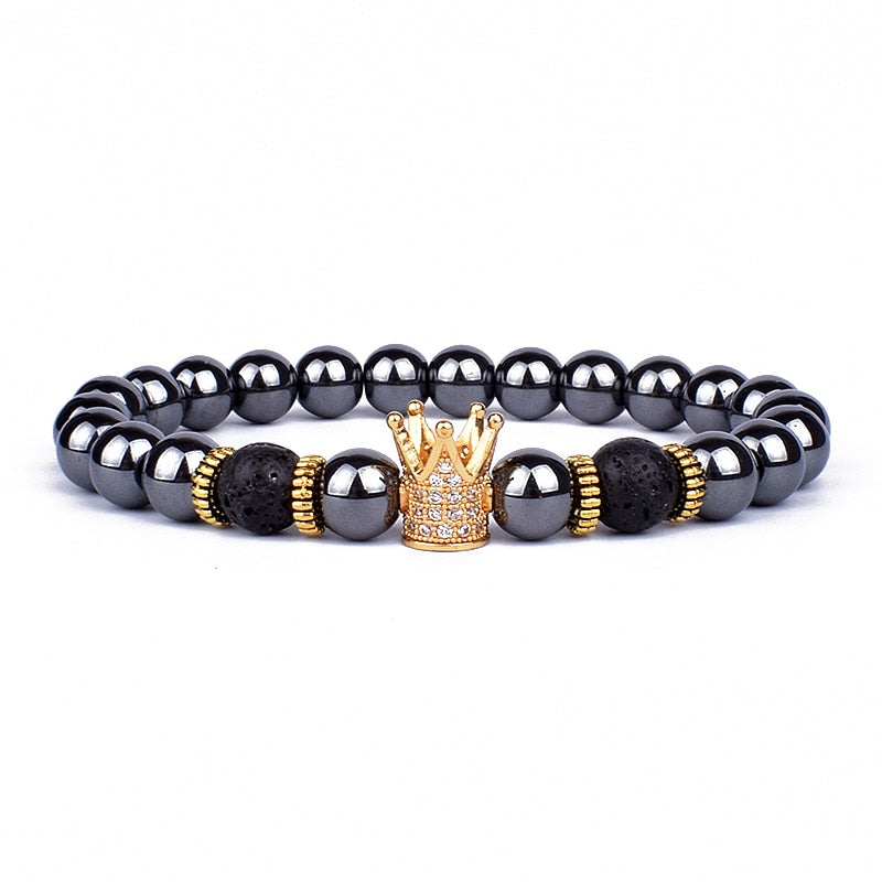 Stability & Protection Lava Hematite Bracelet