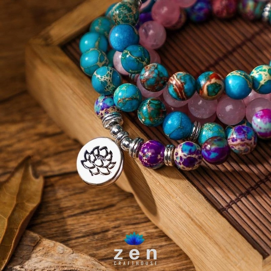 Charms Mixed Stones Mala | Vitality