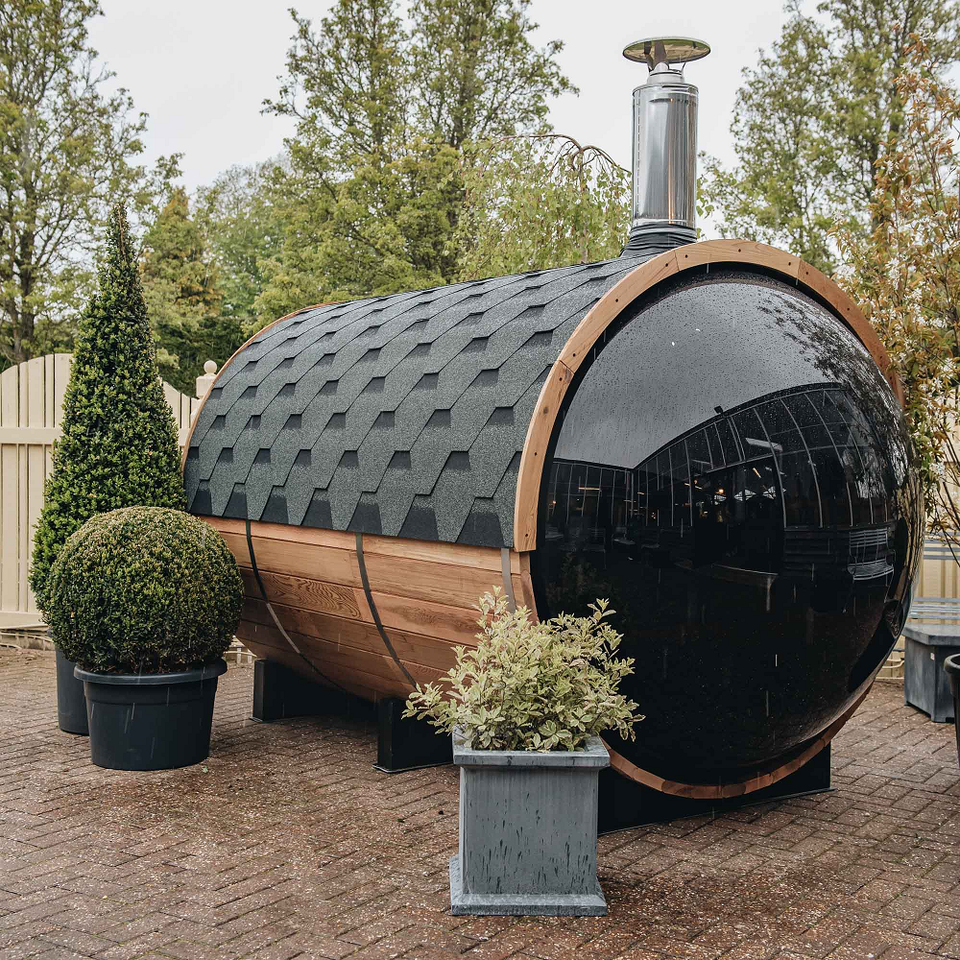SAUNA EVOLUTION® Luxury Barrel Sauna Serenity Nature Air 4