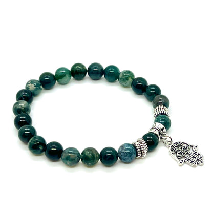 Moss Agate Energy Protection Bracelet