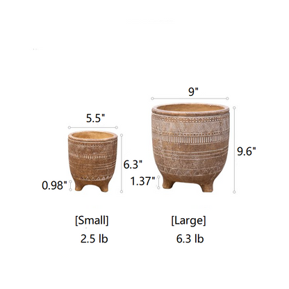 Bohemian Red Clay Planter