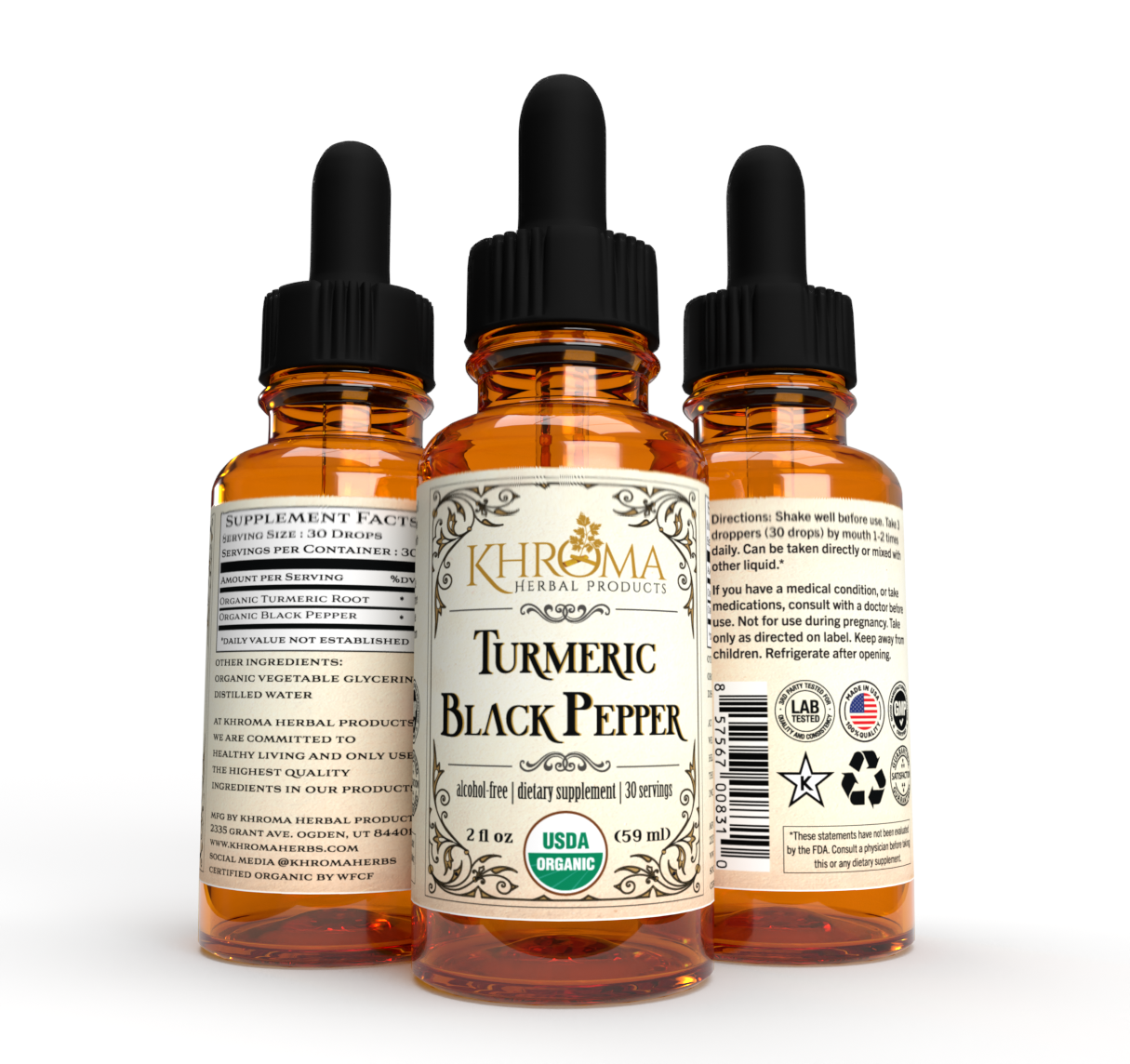 Organic Turmeric and Black Pepper