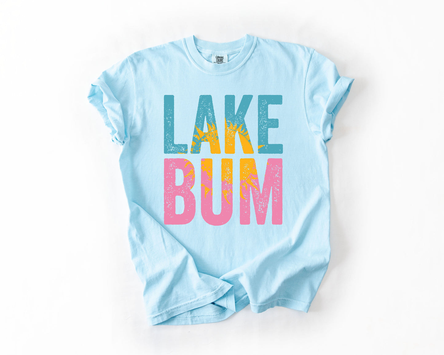 Lake Bum, Boat, Lake Life, Camping, Outdoor, Nature, Travel, Comfort Colors T-Shirt