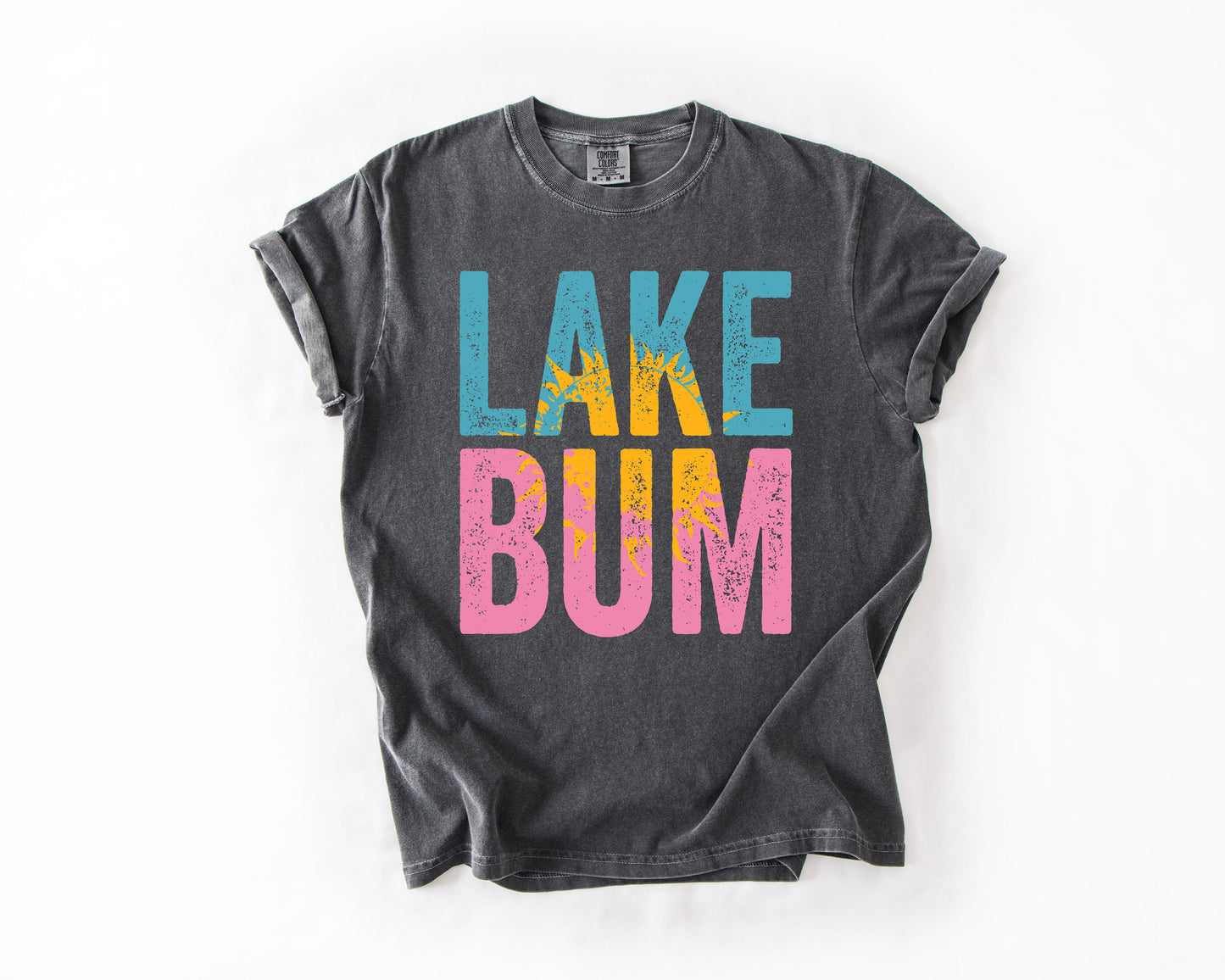Lake Bum, Boat, Lake Life, Camping, Outdoor, Nature, Travel, Comfort Colors T-Shirt