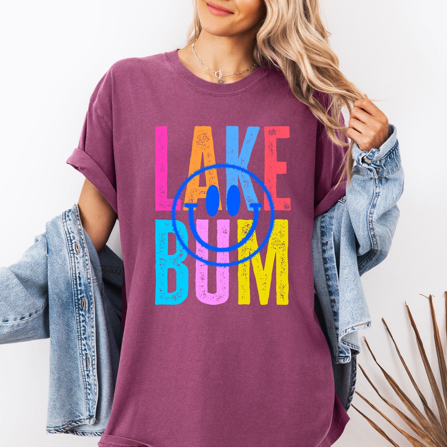 Lake Bum, Summer, Lake Life, Retro, Comfort Colors T-Shirt