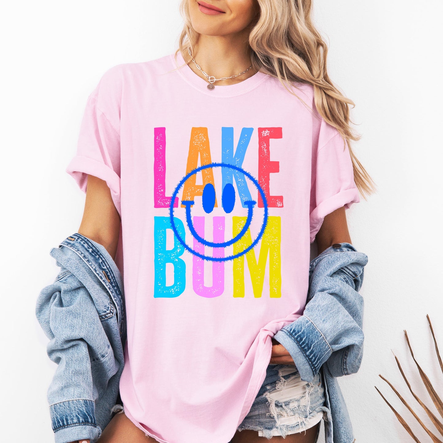 Lake Bum, Summer, Lake Life, Retro, Comfort Colors T-Shirt