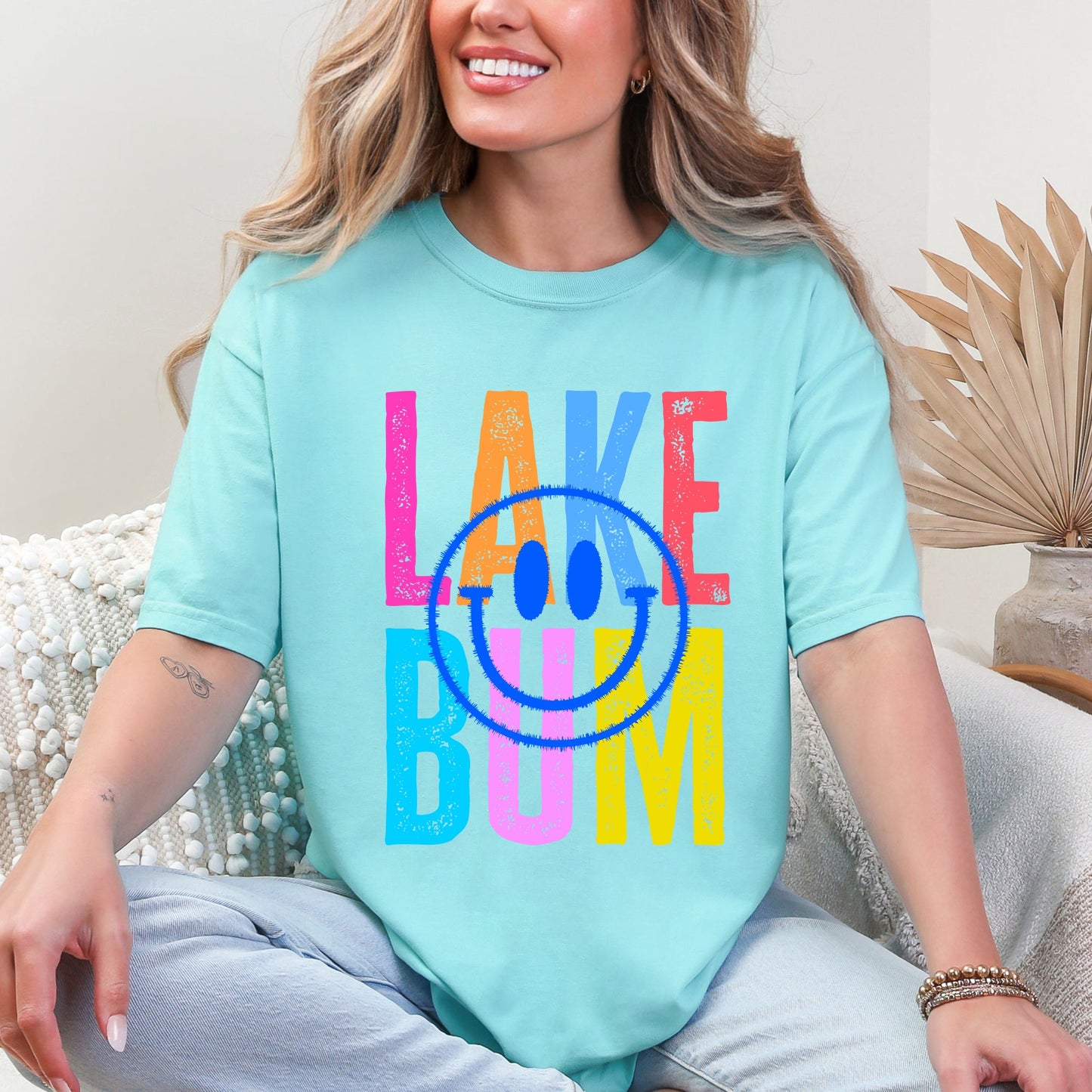 Lake Bum, Summer, Lake Life, Retro, Comfort Colors T-Shirt