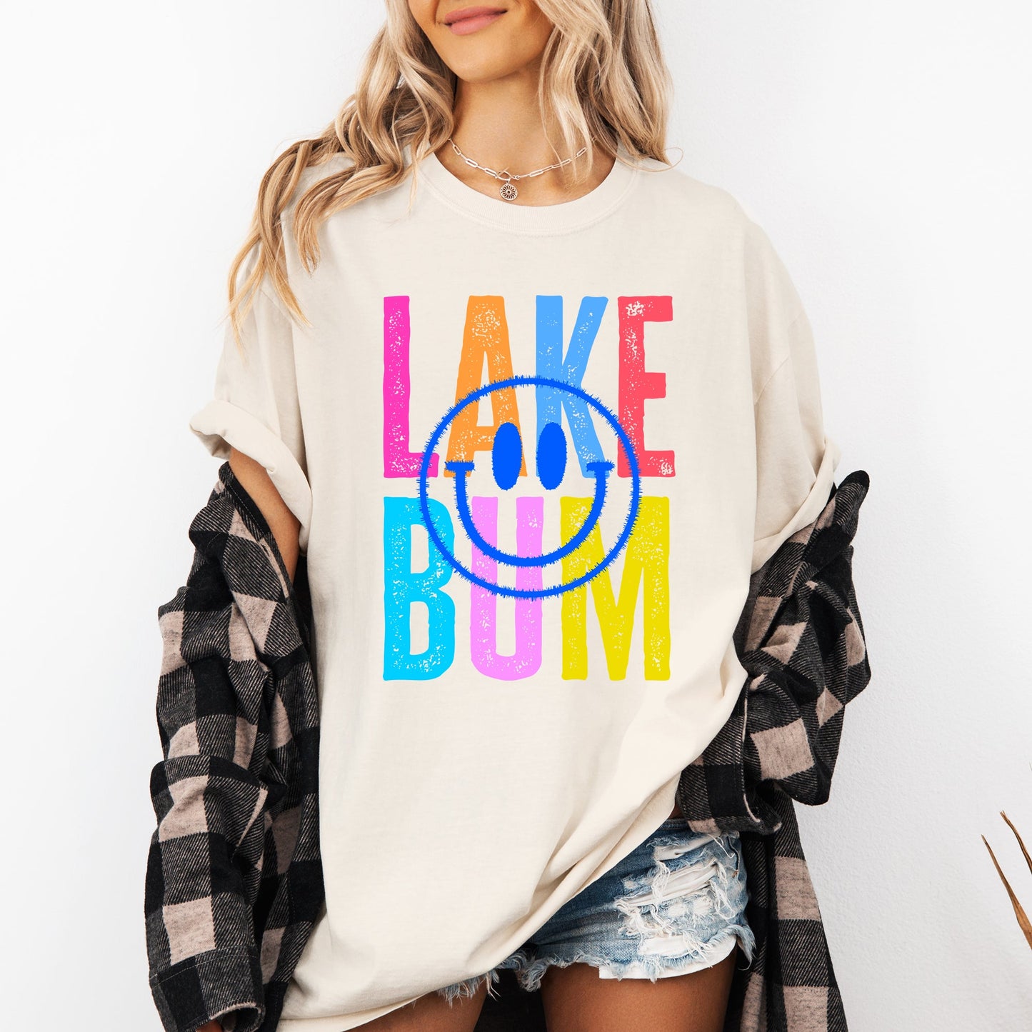 Lake Bum, Summer, Lake Life, Retro, Comfort Colors T-Shirt