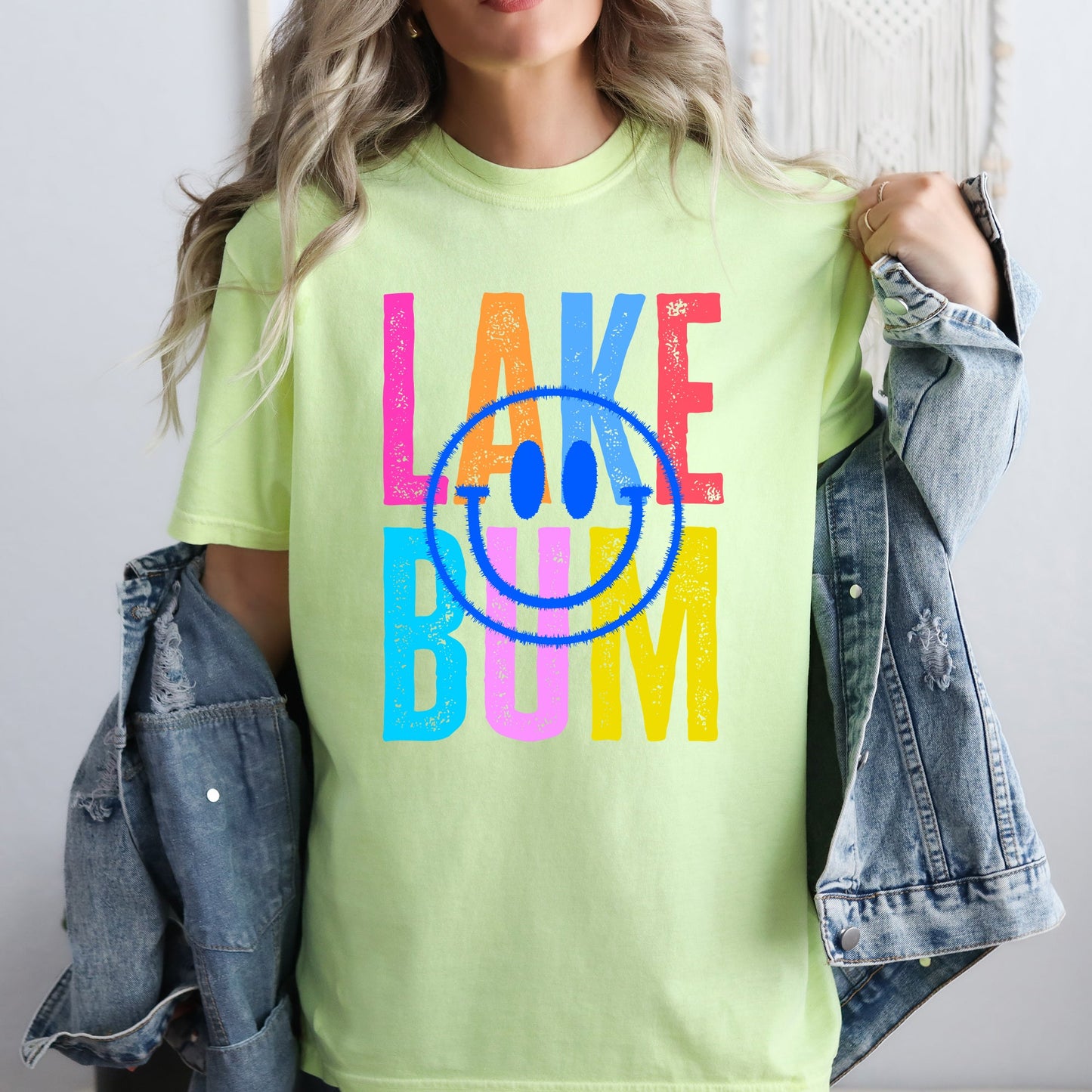 Lake Bum, Summer, Lake Life, Retro, Comfort Colors T-Shirt