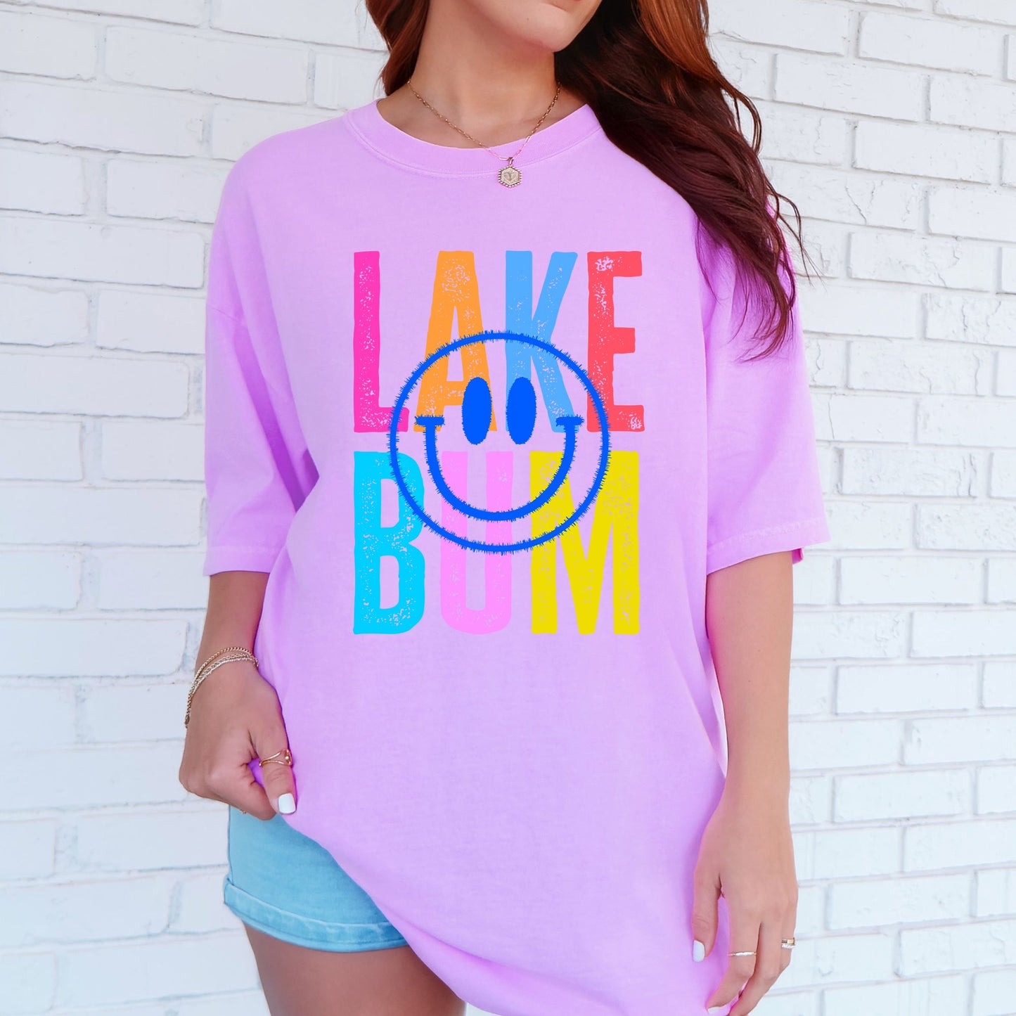 Lake Bum, Summer, Lake Life, Retro, Comfort Colors T-Shirt