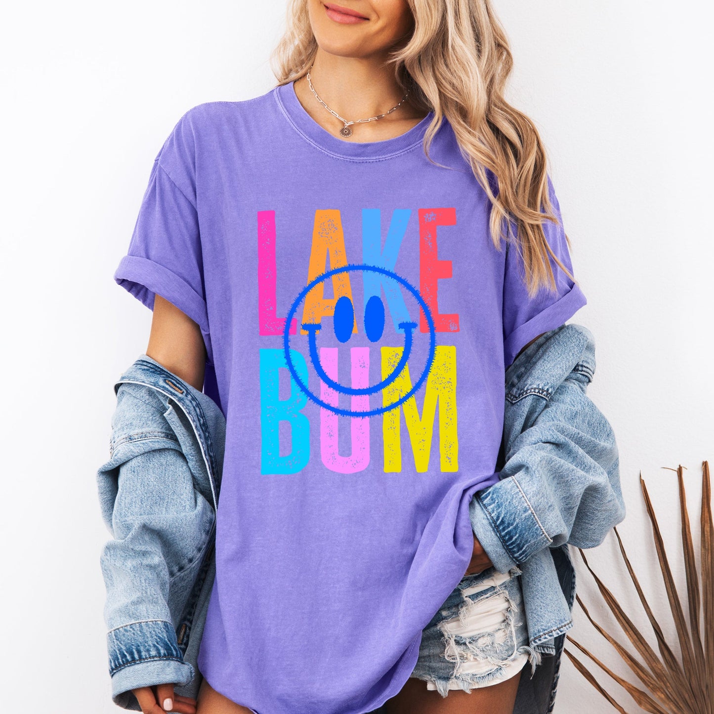 Lake Bum, Summer, Lake Life, Retro, Comfort Colors T-Shirt