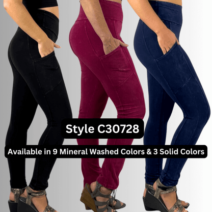 A Perfect Fit Pocket Leggings in Taupe