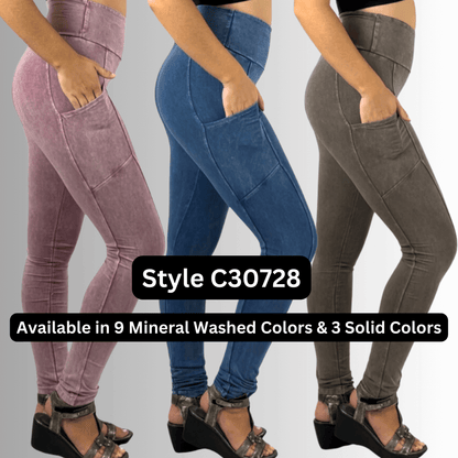 A Perfect Fit Pocket Leggings in Taupe
