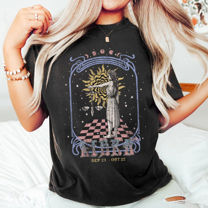 Libra Zodiac Comfort Colors Tees, Horoscope, Astrology