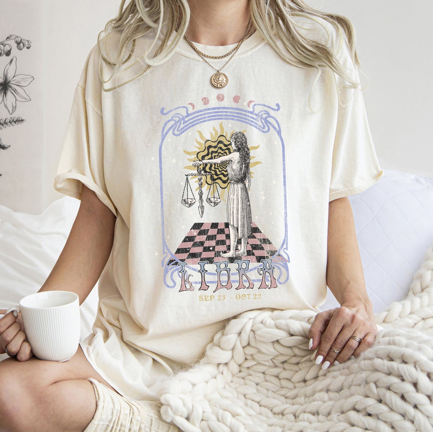 Libra Zodiac Comfort Colors Tees, Horoscope, Astrology