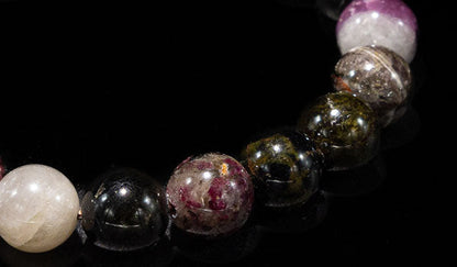 Luxury Watermelon Tourmaline Natural Gemstone Bracelet